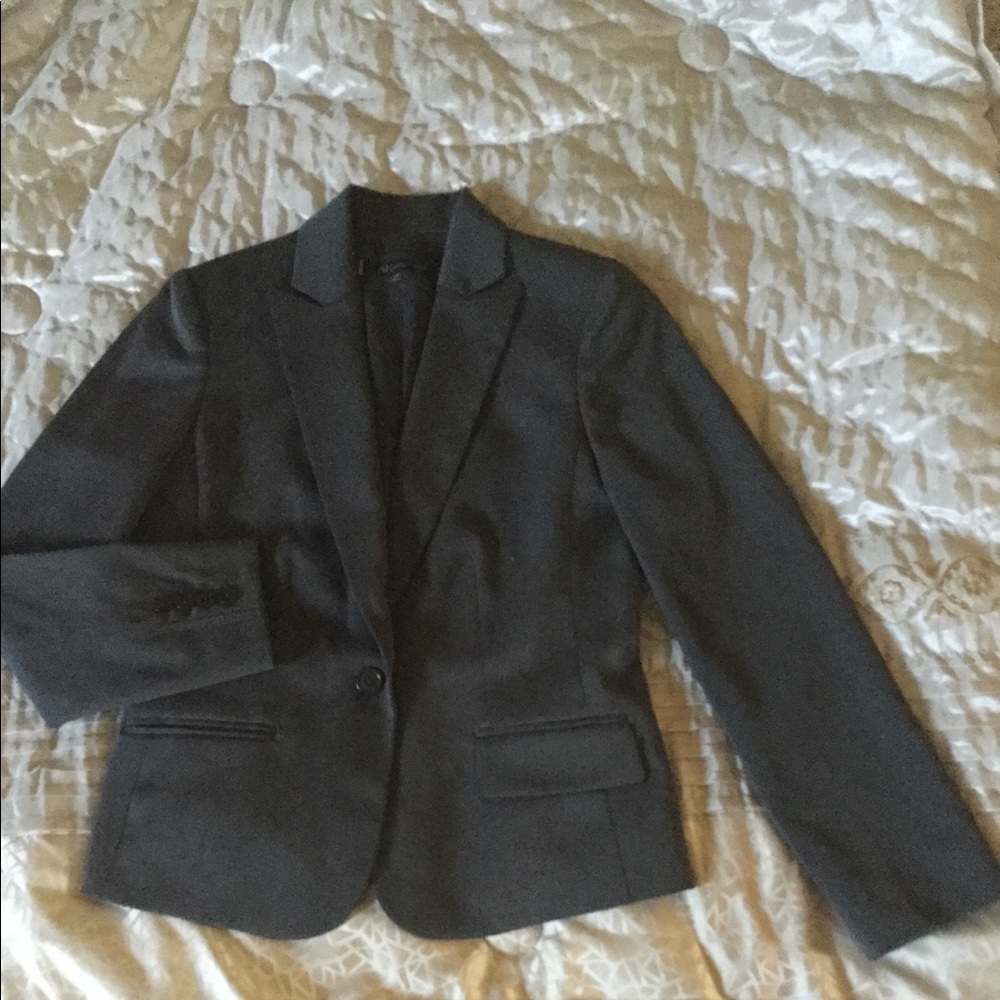 Ann Klein dark gray blazer size 10